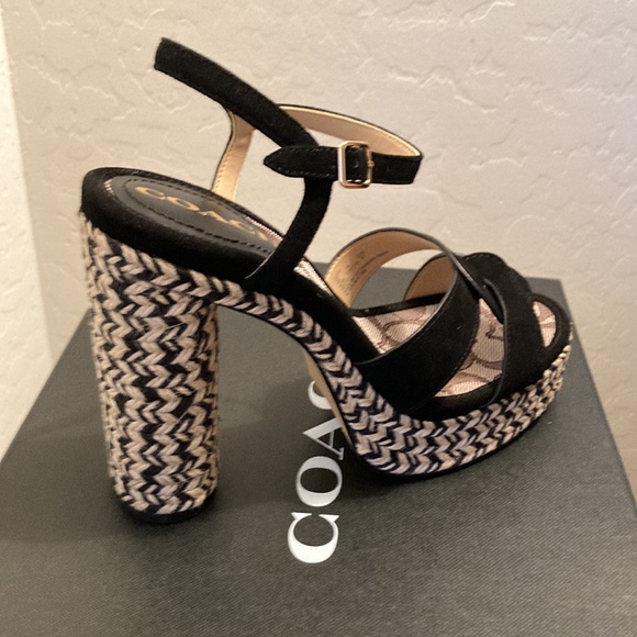 Coach Shoes Coach Talina Suede Espadrille Platform Sandals Poshmark